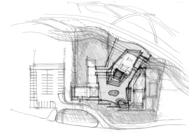 設(shè)計(jì)草圖 by 聶欣，天華建筑設(shè)計(jì)