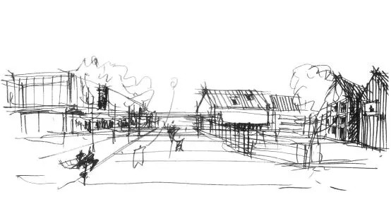 真實(shí)的幼兒園建設(shè)設(shè)計(jì)示范區(qū)入口草圖